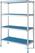 Diamond Lineaire rek in geanodiseerd aluminium GN 4 niveau's | RLA/105-4/EF 1