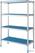 Diamond Lineaire rek in geanodiseerd aluminium GN 4 niveau's | RLA/125-4/EF 1