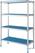 Diamond Lineaire rek in geanodiseerd aluminium 4 niveau's | RLA/284-4/EF 1