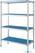 Diamond Lineaire rek in geanodiseerd aluminium 4 niveau's | RLA/384-4/EF 1