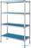 Diamond Lineaire rek in geanodiseerd aluminium GN 4 niveau's | RLA/385-4/EF 1