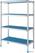 Diamond Lineaire rek in geanodiseerd aluminium 4 niveau's | RLA/404-4/EF 1