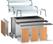 Diamond Bovenste en middelste schap gebogen bovenbouw, in gehard glas. | S80/V15 2
