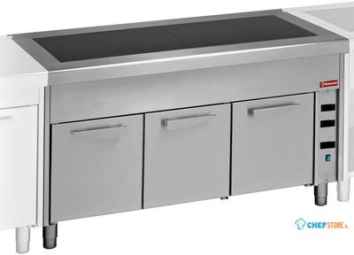 Diamond Vitro-keramisch element op warmkast 3x GN 1/1 | S80/VC12 1
