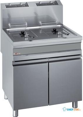 Diverso By Diamond Frituurpan op Gas, 2 Kuipen van 15 Liter op Kast - WR-GF30-G2 1