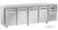 Diverso By Diamond Koelwerkbank, Geventileerd, 4 Deuren GN 1/1, op Wielen, 2 met Remmen - WR-GTN4-3N