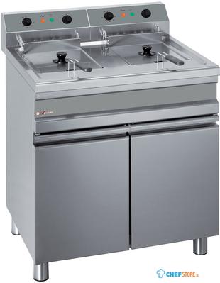 Diverso By Diamond Elektrische Frituurpan, 2 Kuipen van 14 Liter op Kast - WR-EF28-E2 1