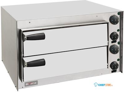 Diverso By Diamond Pizza Oven 350 Mm, met Dubbele Kamer - WR-PZ35-PX 1