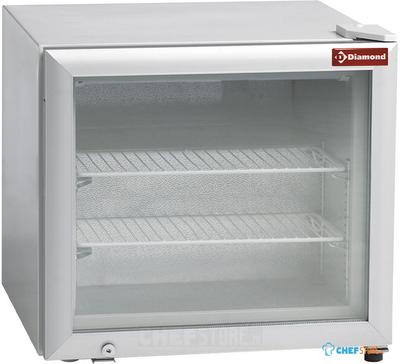 Mini Vriezer glasdeur | H=52cm | 50 liter | zonder lichtbak | Diamond TOP50N/R2 1