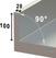 Diamond Tafel op Kast met Schuifdeuren, Muraal - TA107/B-D 2