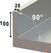 Diamond Tafel op Kast met Schuifdeuren, Muraal - TA147/B-D 2