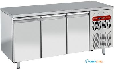 Diamond Koelwerkbank, Geforceerd, 3 deuren GN 1/1 - TG3N/H-R2 1