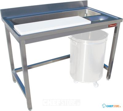 Voorbereidingstafel | Wassen van Groente | Wand | Standard Line | TPL1870A | Diamond 1