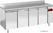 Diamond " Wand " Koelwerkbank, Geforceerd, 4 deuren GN 1/1, 550 liter (zonder groep) - TS4N/HA