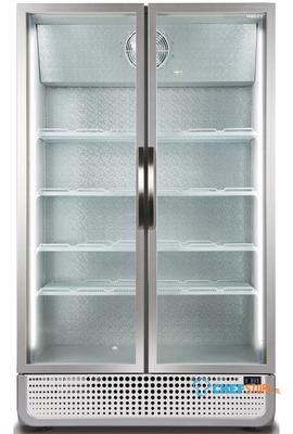 Display koelkast - Wit - deurslot - optioneel reclame display - LED verlichting - ventilator -  0 – 10 ℃ - uitschuifbare compressor -  elektronische thermostaat in plint - Husky C10PRO-H-HU (C10PROCHILLER) 1