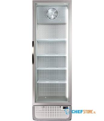 Glasdeur vrieskast - wit - deurslot - optioneel reclame display - LED-binnenverlichting -  ventilator - -20 ℃ - elektronische thermostaat - Husky F5PRO-H-WE-NL-HU (F5PROFREEZER) 1