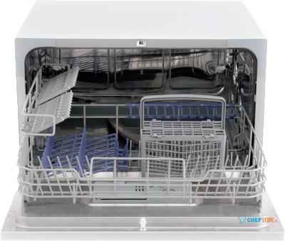 Mini opzetvaatwasser - 6 couverts - 7 programma’s - 8 liter - display - wit - Exquisit GSP206A+ WIT 1