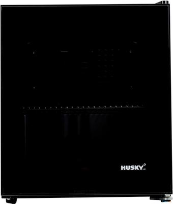Glasdeur Koeler - Zwart - Deur Met Groot Glasoppervlak En Metalen Frame - 5 – 15 ℃, Husky KK50-CNS-NL-HU 1