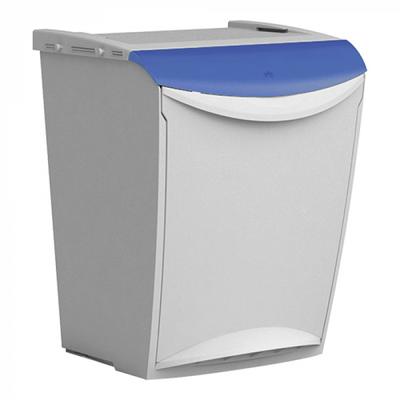 Afvalbak Ecosystem Blauw 25l., Emga 600081 1