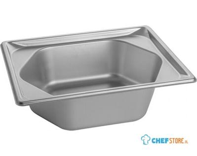 Pujadas Gastronorm Bak 1/2Gn-100Mm, 3,6 liter, RVS, 721423 1
