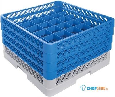 Bekerglaskorf CR-36 M/Opzet (3X CR-36 + 1X CR-0) - CaterRacks CR3614 1