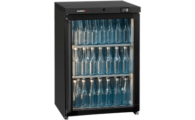 1-Deurs Barkoeling Glasdeur | Extra laag | Handvat links | Led | Gamko LG3/150RG 1