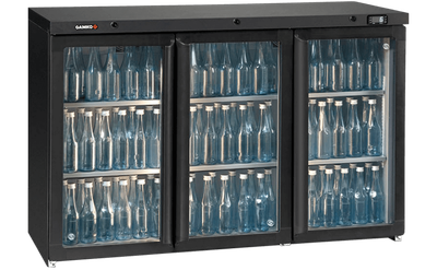 3-Deurs Barkoeling Antraciet Glasdeur | Dimbaar Led | Gamko MG3/315G 1