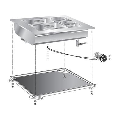 Gastro-Inox "drop-In" Bainmarie 60 Cm, Gastro-Inox 160.545 1