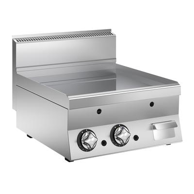 Mareno M1-600 Gasbakplaat met Gladde Verchroomde Plaat, 80cm - FT68GLC 1