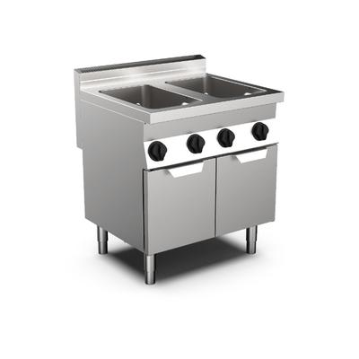 Mareno M0-700 Line Gaspastakoker 80cm, 2x GN1/1, 2x 28 Liter, Staand Model - Gastro-Inox 170.452 1