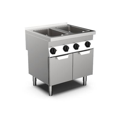 Mareno M0-700 Line Elektrische Pastakoker 80cm, 2x GN1/1, 2x 28 Liter, Staand Model - Gastro-Inox 170.454 1