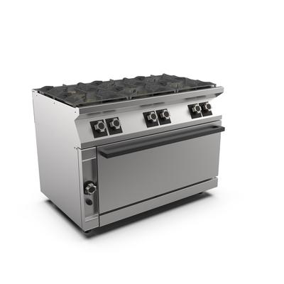 Mareno M1-700 Gasfornuis 6 Branders - Extra Brede Gasoven - 120cm -  171.113 1