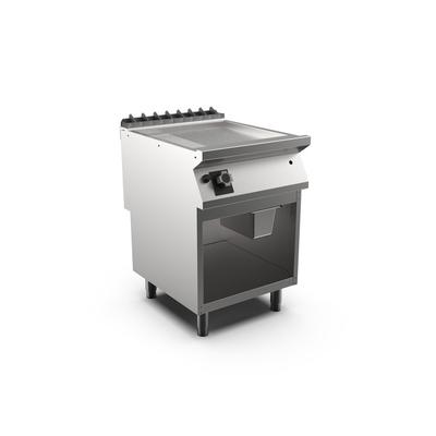 Mareno M1-700 Gasbakplaat Met 2/3 Gladde En 1/3 Geribbelde Mat Verchroomde Plaat - 60cm -  171.215 1
