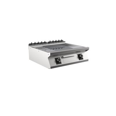 Mareno M1-700 Elektrische Bakplaat Met 2/3 Gladde En 1/3 Geribbelde Verchroomde Plaat - 80cm -  171.254 1