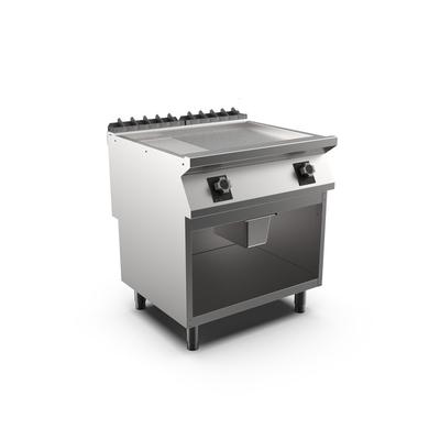 Mareno M1-700 Elektrische Bakplaat Met 2/3 Gladde En 1/3 Geribbelde Mat Verchroomde Plaat - 80cm -  171.255 1