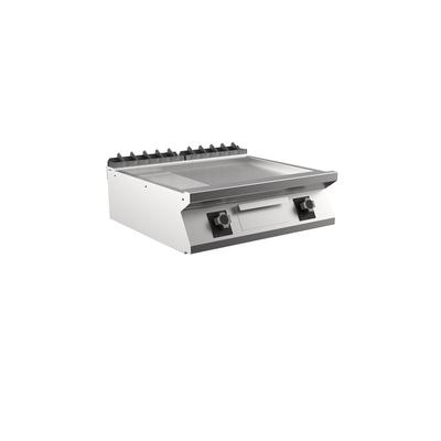 Mareno M1-900 Elektrische Bakplaat Met 2/3 Gladde En 1/3 Geribbelde Mat Verchroomde Plaat - 80cm -  191.253 1
