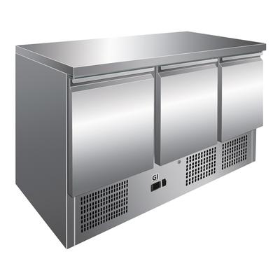 Gastro-Inox RVS Werkbank Met 3 Deuren, Geforceerd Gekoeld, Gastro-Inox 202.015 1