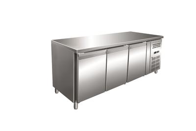 Gastro-Inox RVS GN Vrieswerkbank met 3 Deuren, Geforceerd Gekoeld - 202.231 1