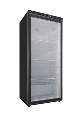 Gastro-Inox Zwart Stalen Koeling 600 Liter met Glasdeur, Statisch Gekoeld met Ventilator - 204.204 1