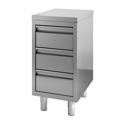 Werkbank van Roestvast Staal met 3 Lades 400(l)x700(d)x880(h)mm - 302.151 1