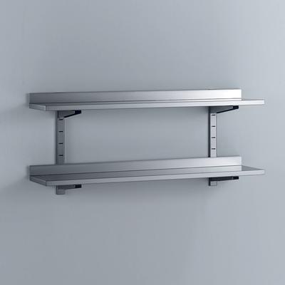 Gastro-Inox Dubbele Wandplank van RVS, 800(l)x400(d)mm - 303.211 1