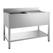 Gastro-Inox RVS Spoeltafel met Spoelbak Links en Onderblad 1400(l)x700(d)x880(h)mm - Gastro-Inox 305.432 1