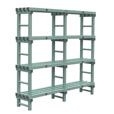 REA Euro Stelling 1800(l)x400(d)x1760(h)mm Met 4 Schappen, Gastro-Inox 308.143 1