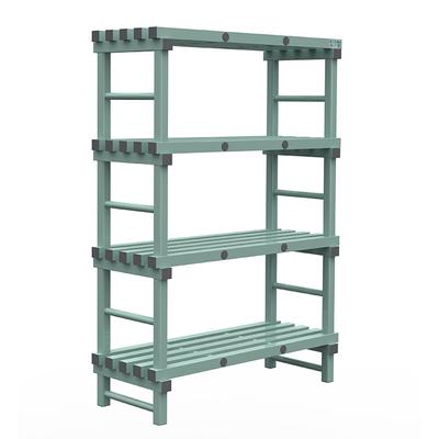 REA Euro Stelling 1200(l)x500(d)x1760(h)mm Met 4 Schappen, Gastro-Inox 308.151 1