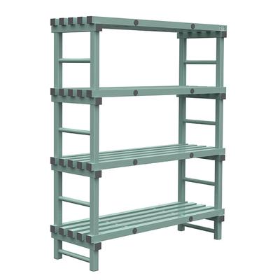 REA Euro Stelling 1400(l)x500(d)x1760(h)mm Met 4 Schappen, Gastro-Inox 308.152 1