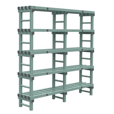 REA Eurostelling 5 Schappen 1800(l)x400(d)x1850(h)mm, Gastro-Inox 308.174 1