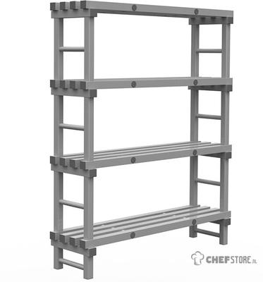 308.241 REA Grey Eurostelling 4 schappen 1200(l)x400(d)x1750(h)mm