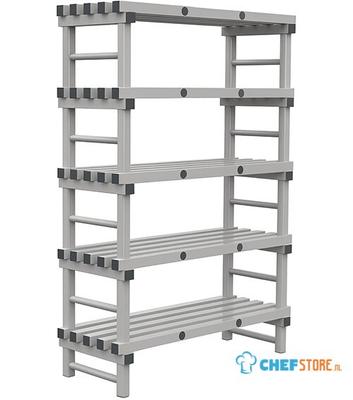 308.290 REA Grey Eurostelling 5 schappen 1000(l)x600(d)x1850(h)mm