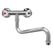 Gastro-Inox High Performance Duobloc Laag Muurmodel 25(Ø)mm Mengkraan 200mm, Gastro-Inox 402.015 1