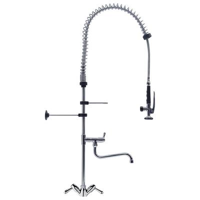 Gastro-Inox Monobloc Voorspoeldouche Met Draaihendels/zwenkkraan. Totale Hoogte 1200mm, Gastro-Inox 402.106 1